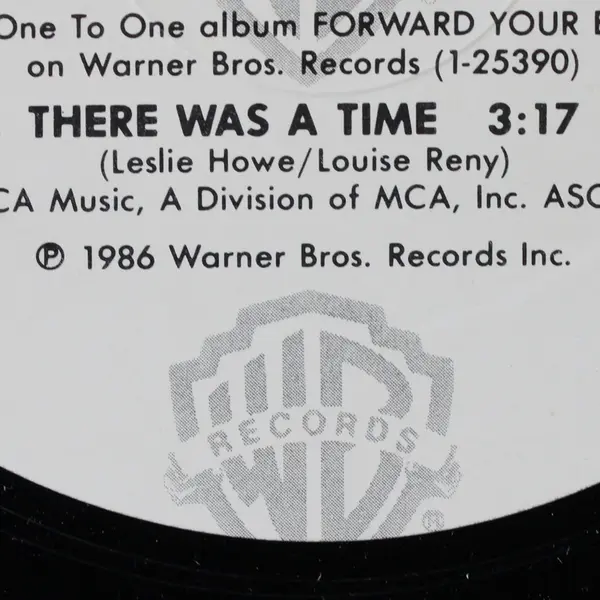 One To One There Was A Time 12" Vinyl Record