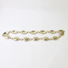 Women's Gold-Tone Metal Medallion Belt 32"