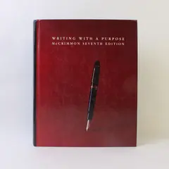 Vintage Writing with a Purpose James M McCrimmon 7th Edition 1980 Hardcover 