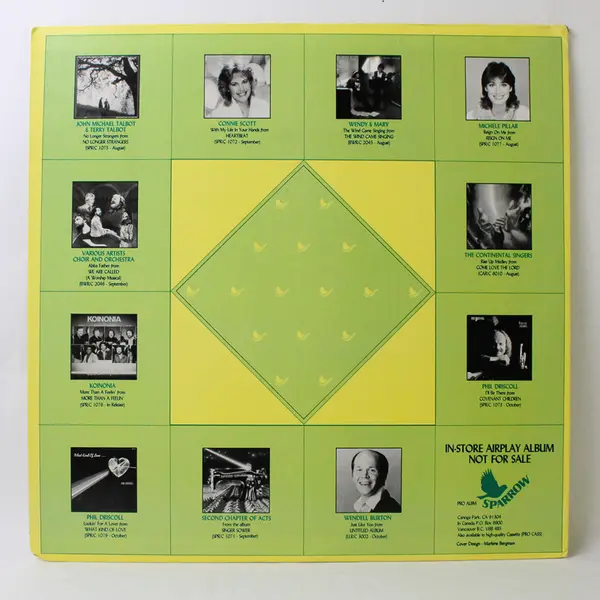 Sparrow Records Fall 1983 Sampler PROMO Not For Sale 12" Vinyl LP