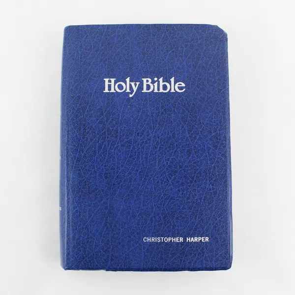 1979 Holy Bible KJV Red Letter Blue Softcover World Bible Publishers