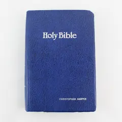 1979 Holy Bible KJV Red Letter Blue Softcover World Bible Publishers