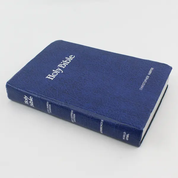 1979 Holy Bible KJV Red Letter Blue Softcover World Bible Publishers