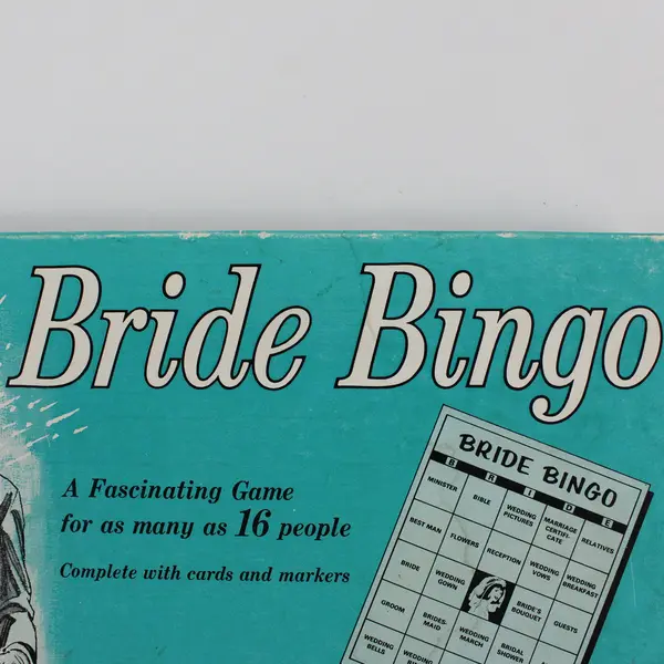 Vintage 1957 The Leister Game Co. Bride Bingo. 1027 Complete