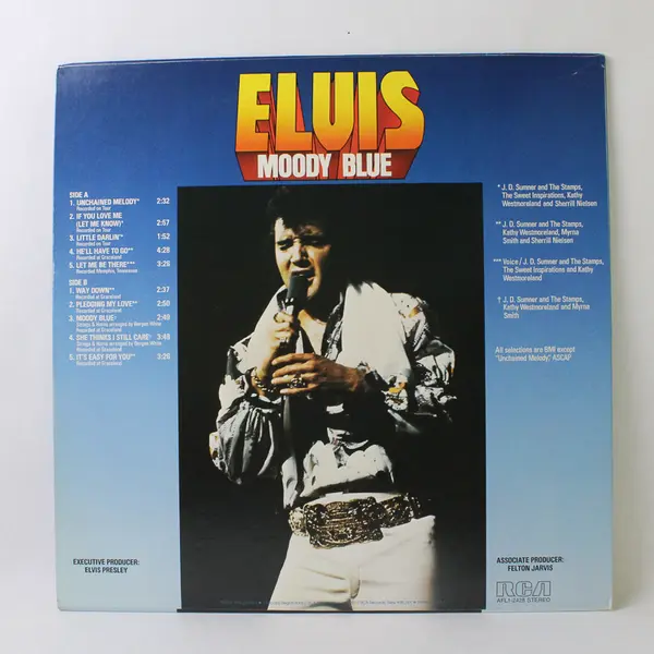 Elvis - Moody Blue 12" Vinyl Record