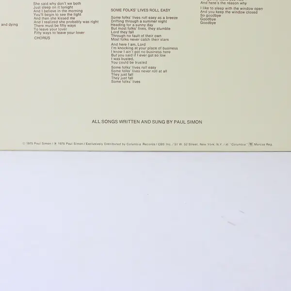 Paul Simon - Still Crazy After All These Years - 12" Vinyl Record