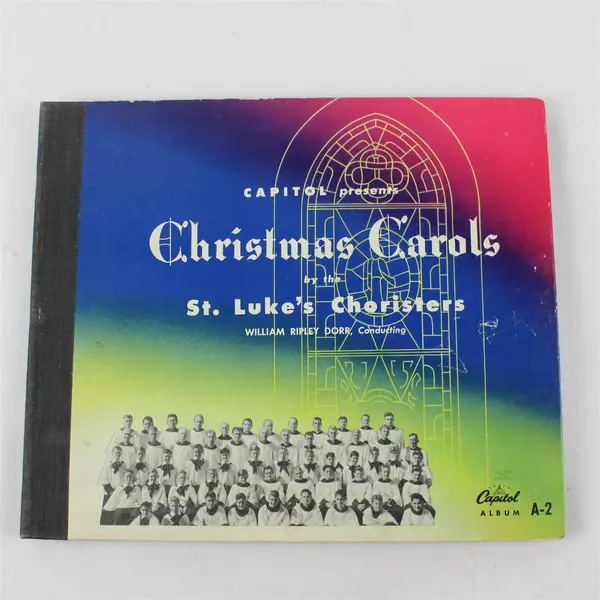 Capitol Records Christmas Carols St. Luke's Choristers 2-Record Set 10in Shellac