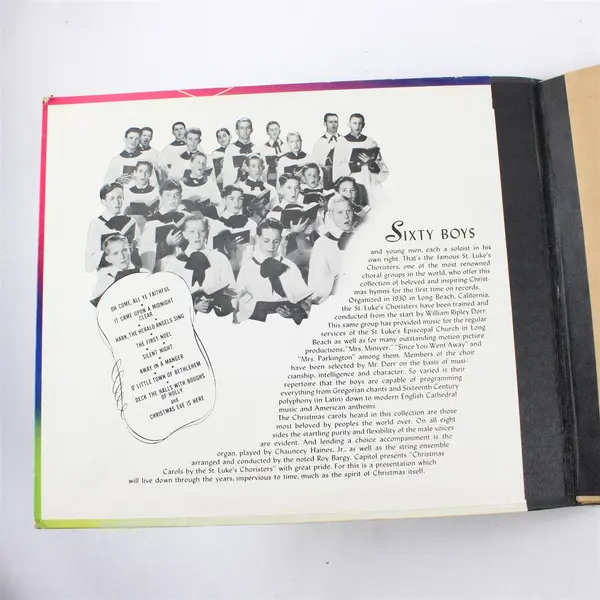 Capitol Records Christmas Carols St. Luke's Choristers 2-Record Set 10in Shellac