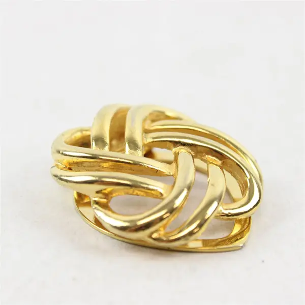 Vintage Lieba USA Gold-Tone Metal Scarf Clip 1.25"