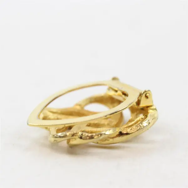 Vintage Lieba USA Gold-Tone Metal Scarf Clip 1.25"