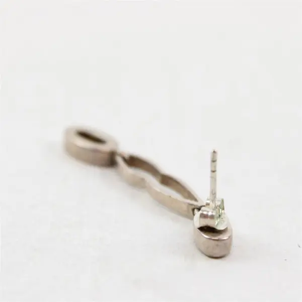Silver-Tone Mother of Pearl Drop Earrings