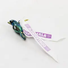 Hand-Painted Guatemalan Bird Souvenir Brooch 1.5"
