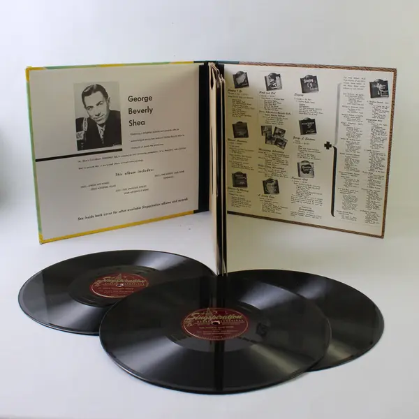 G Beverly Shea Under His Wings and Other Favorites 10in 3-Record Singspiration