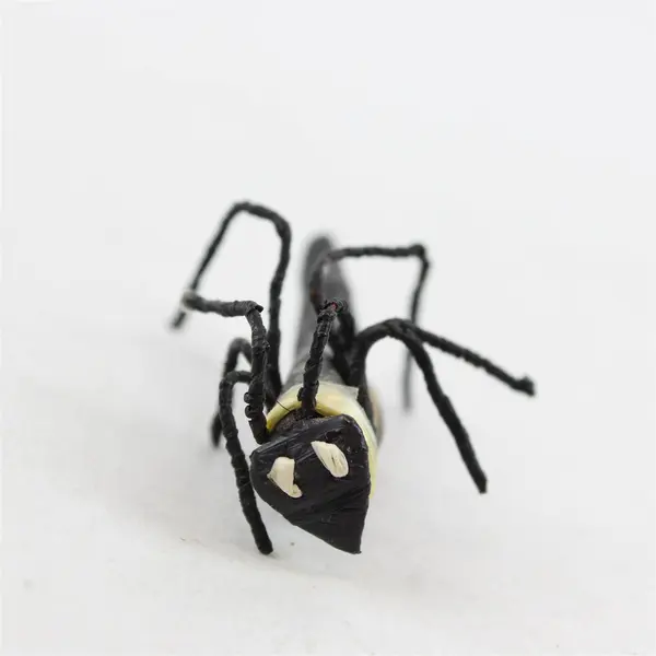 Vintage Handmade Straw Grasshopper Brooch 2.25"
