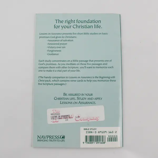 Lessons on Assurance Growing in Christ Follow-Up Series 1980 Paperback