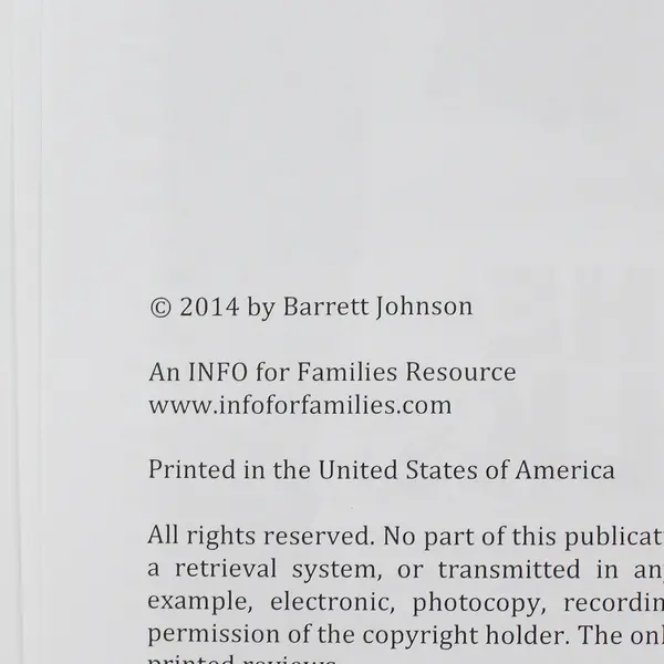 The Talks: A Parent's Guide to Critical Conversations Barrett Johnson 2014 PB