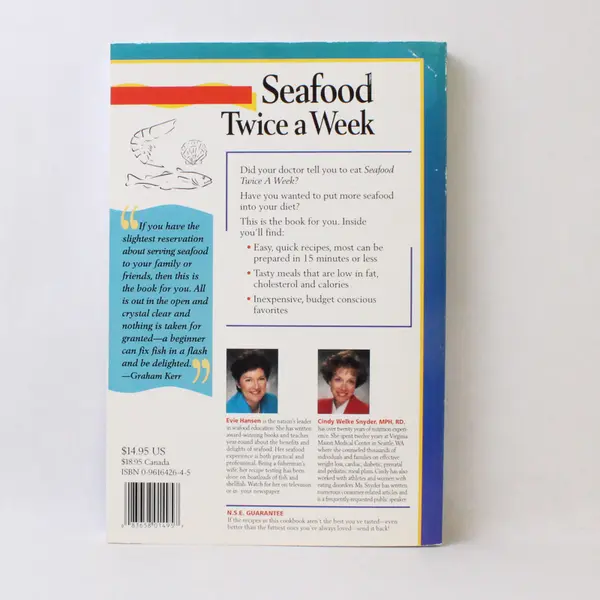 Seafood Twice a Week Evie Hansen Cindy Snyder 2000 Paperback Good