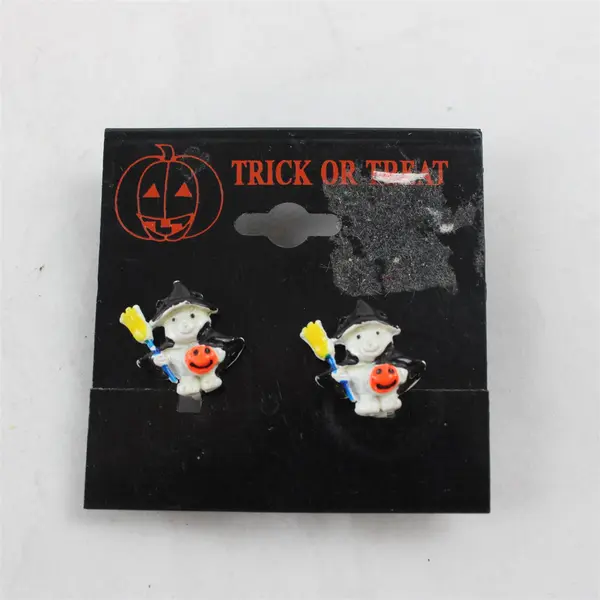 Lot of 5 Pairs Halloween Clay Resin Earrings 10 Pc Novelty