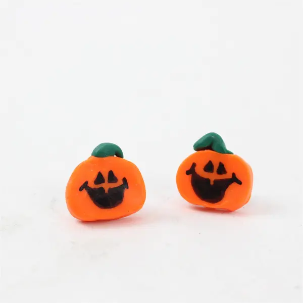 Lot of 5 Pairs Halloween Clay Resin Earrings 10 Pc Novelty