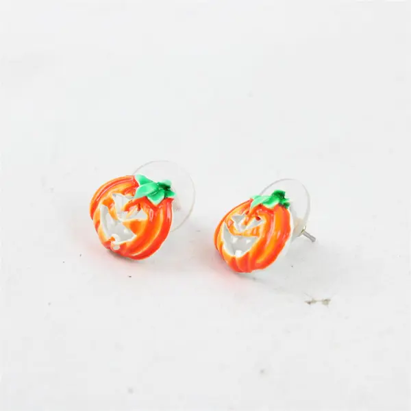 Lot of 5 Pairs Halloween Clay Resin Earrings 10 Pc Novelty