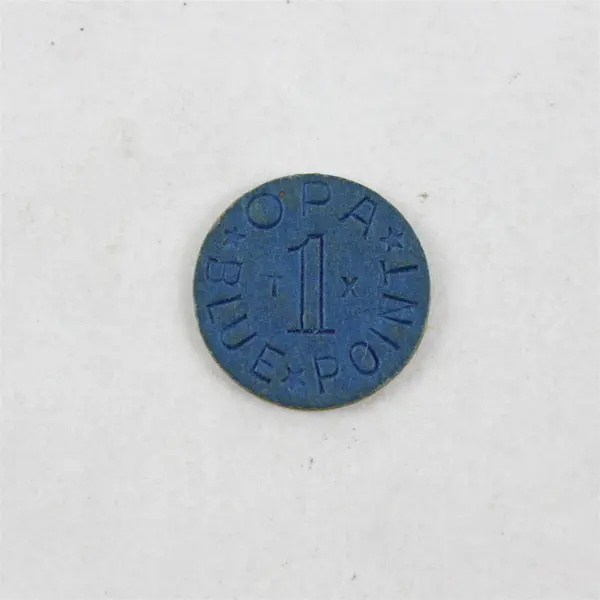 Lot of 7 One OPA Blue Points Ration Tokens Circulated  