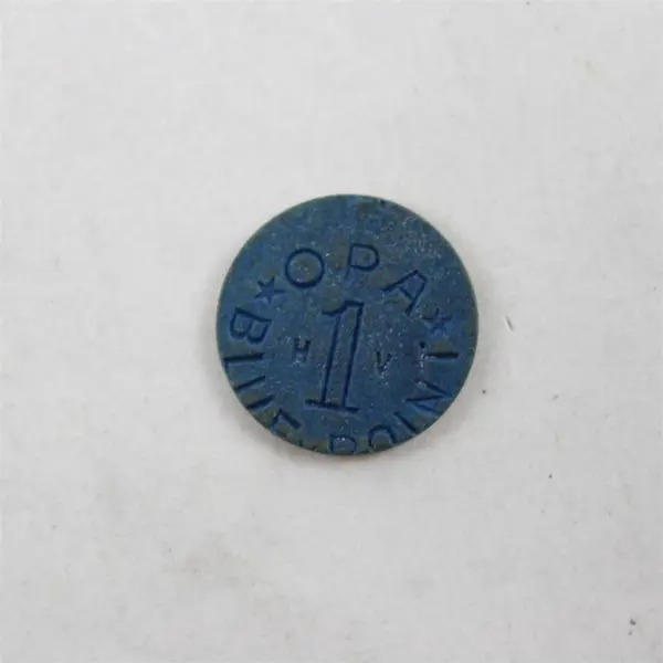 Lot of 7 One OPA Blue Points Ration Tokens Circulated  