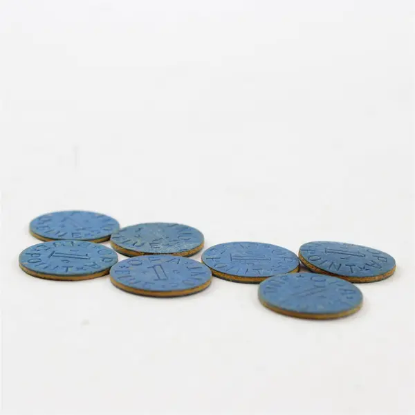Lot of 7 One OPA Blue Points Ration Tokens Circulated  