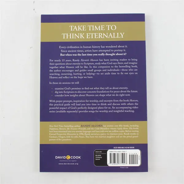 2018 Paperback Heaven: the Official Study Guide by Randy Alcorn Unused Good