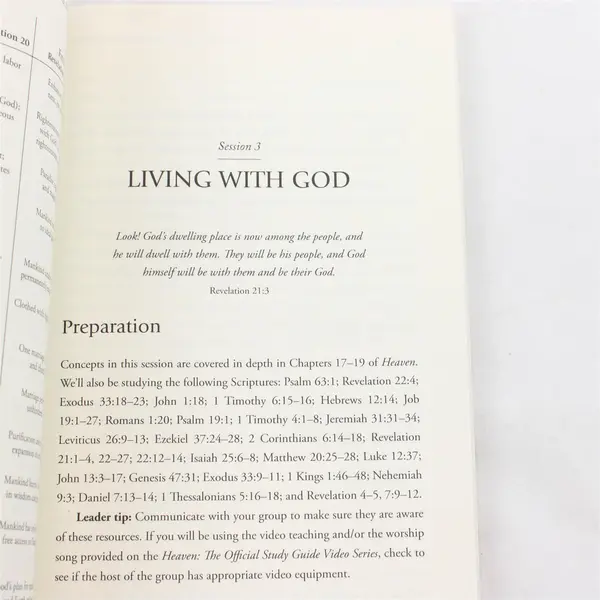 2018 Paperback Heaven: the Official Study Guide by Randy Alcorn Unused Good