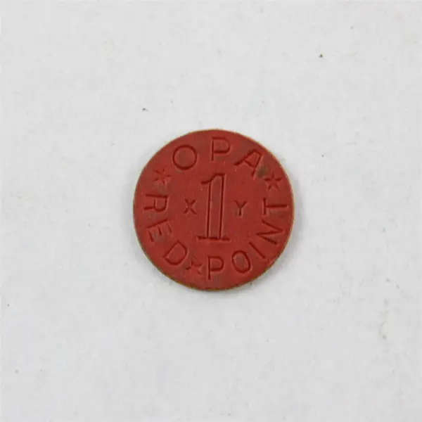 Lot of 14 One OPA Red Points Ration Tokens Circulated  