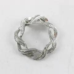 Vintage Gerry's Silver-Tone Wreath Brooch