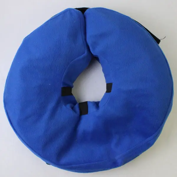 E-Komg Inflatable Blue Neck Pillow Travel Cushion