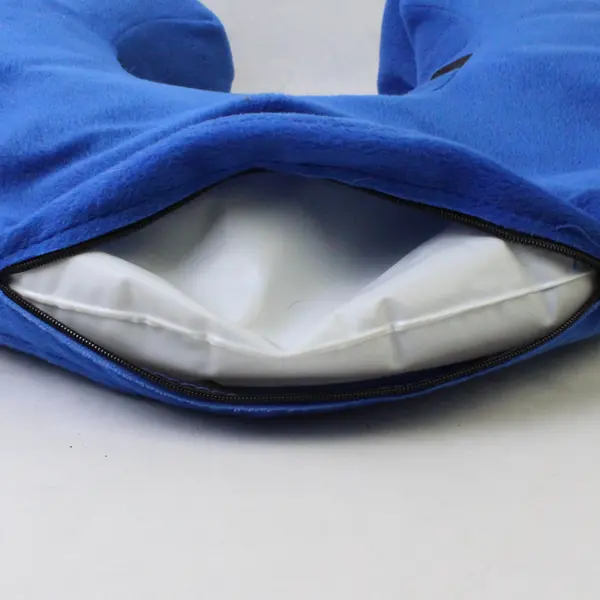 E-Komg Inflatable Blue Neck Pillow Travel Cushion