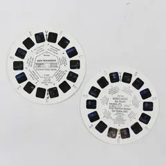 Lot Of 2 View-Master Reels A 1721 San Francisco A 1901 Hearst Castle 