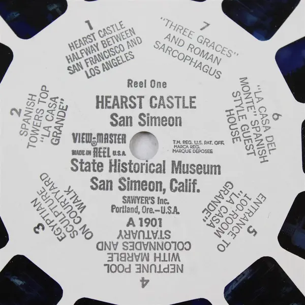 Lot Of 2 View-Master Reels A 1721 San Francisco A 1901 Hearst Castle 