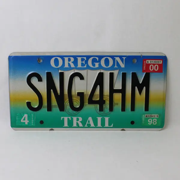 Oregon Trail Vanity License Plates Pair SNG4HM