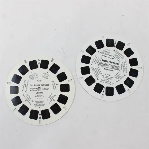 Lot Of 2 Vintage View-Master Reels Hollywood California A 1811 A 1942