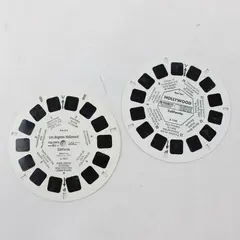 Lot Of 2 Vintage View-Master Reels Hollywood California A 1811 A 1942