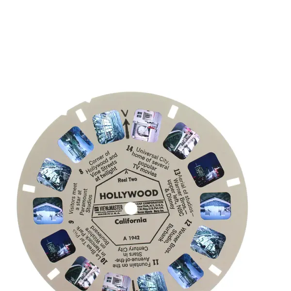 Lot Of 2 Vintage View-Master Reels Hollywood California A 1811 A 1942