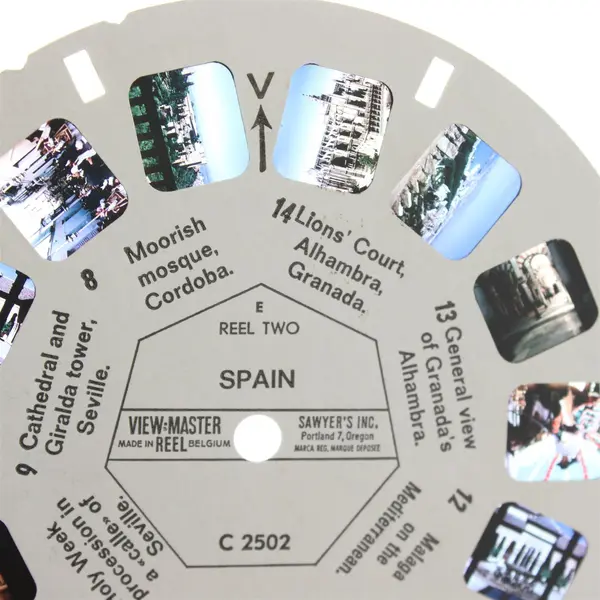 Lot Of 3 Vintage View-Master Reels Spain B 1711 C 2502 Madrid C 2422 
