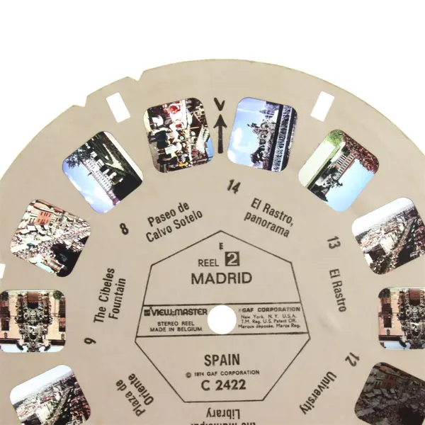 Lot Of 3 Vintage View-Master Reels Spain B 1711 C 2502 Madrid C 2422 