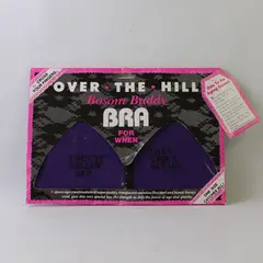 Vintage 1991 Cross Your Fingers Over The Hill Bosom Buddy Bra Gag Boxed