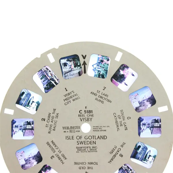Lot Of 2 View-Master Scandinavia Reels Visby Sweden C 5181 Aero Denmark C4752