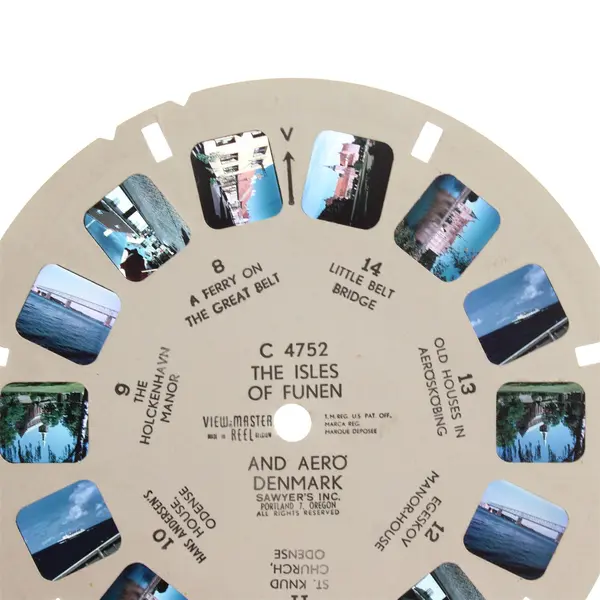 Lot Of 2 View-Master Scandinavia Reels Visby Sweden C 5181 Aero Denmark C4752