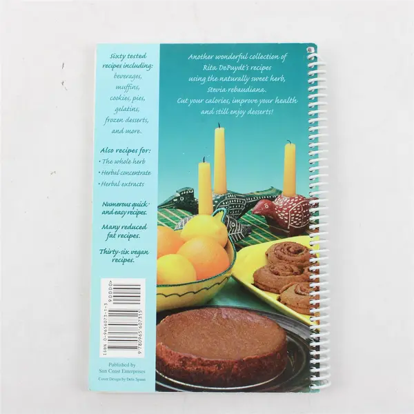 Baking with Stevia II More Recipes Rita DePuydt 2000 Spiral-Bound PB Revised