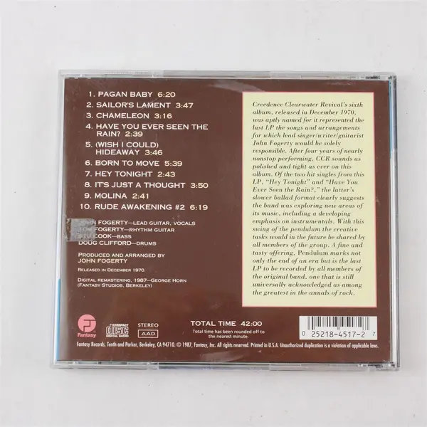 Creedence Clearwater Revival Pendulum CD FCD-4517-2
