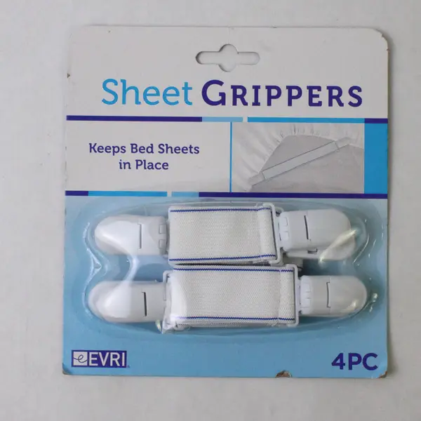 Lot of 2 Sheet Grippers Mattress Clips 4 Pc Evri Bed Makers New