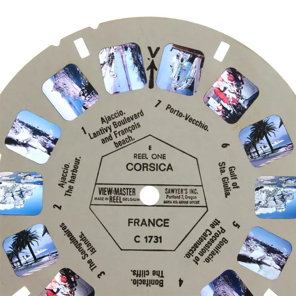Lot Of 3 View-Master France Reels Cannes C 1862 Corsica C 1731 Esterel C 1861