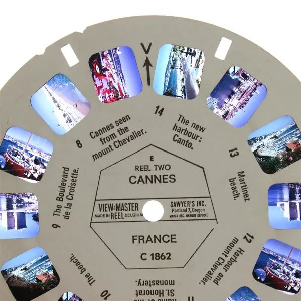 Lot Of 3 View-Master France Reels Cannes C 1862 Corsica C 1731 Esterel C 1861