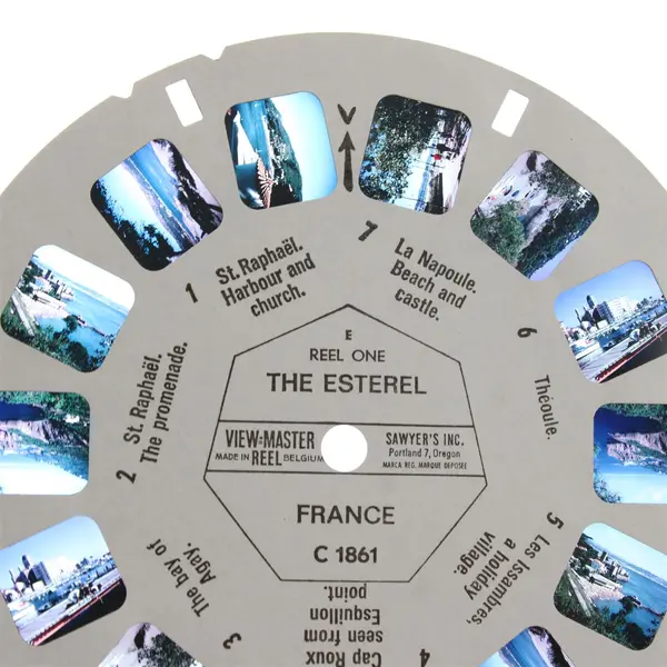 Lot Of 3 View-Master France Reels Cannes C 1862 Corsica C 1731 Esterel C 1861